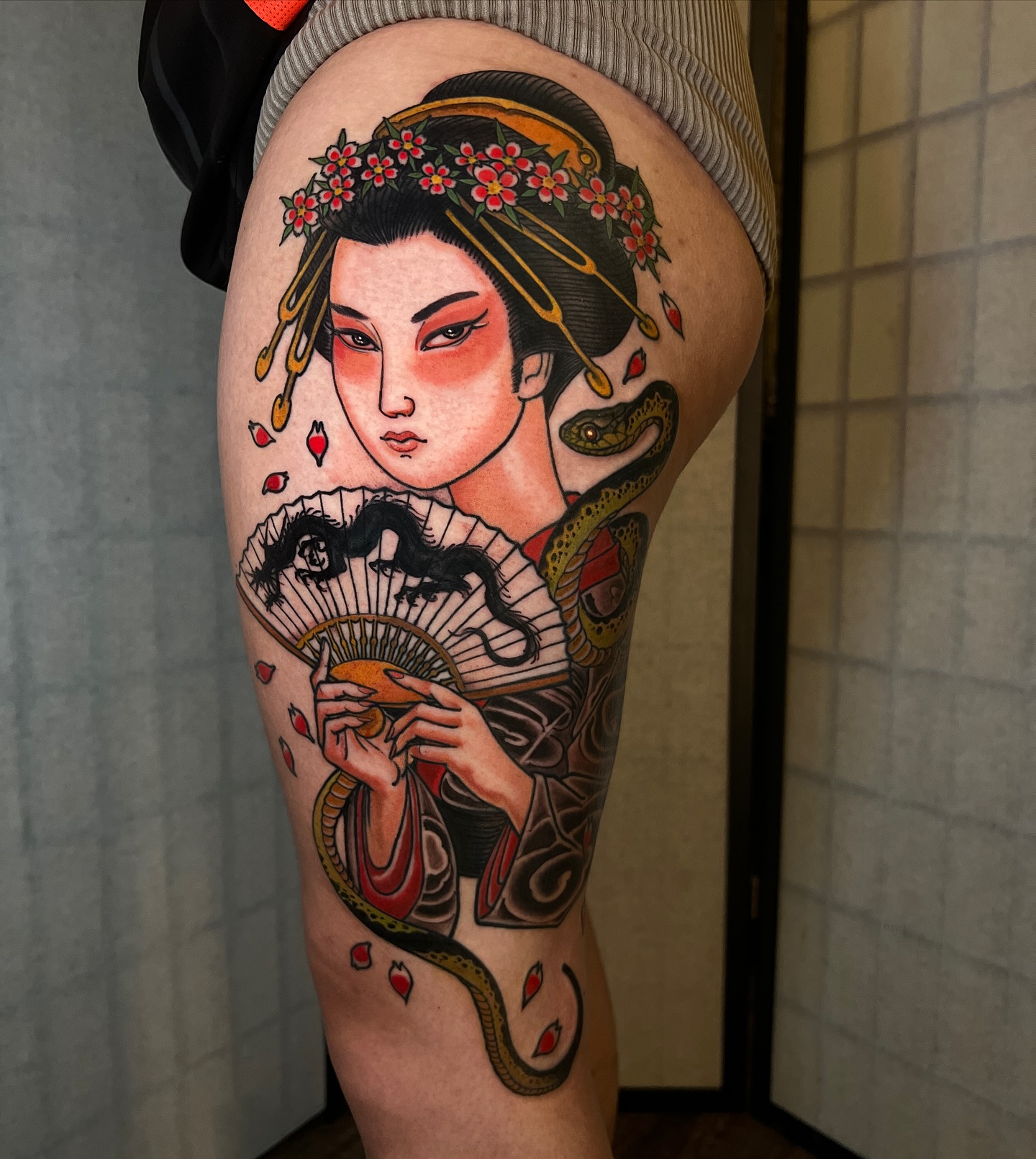 Jon Mesa Japanese Geisha Tattoo