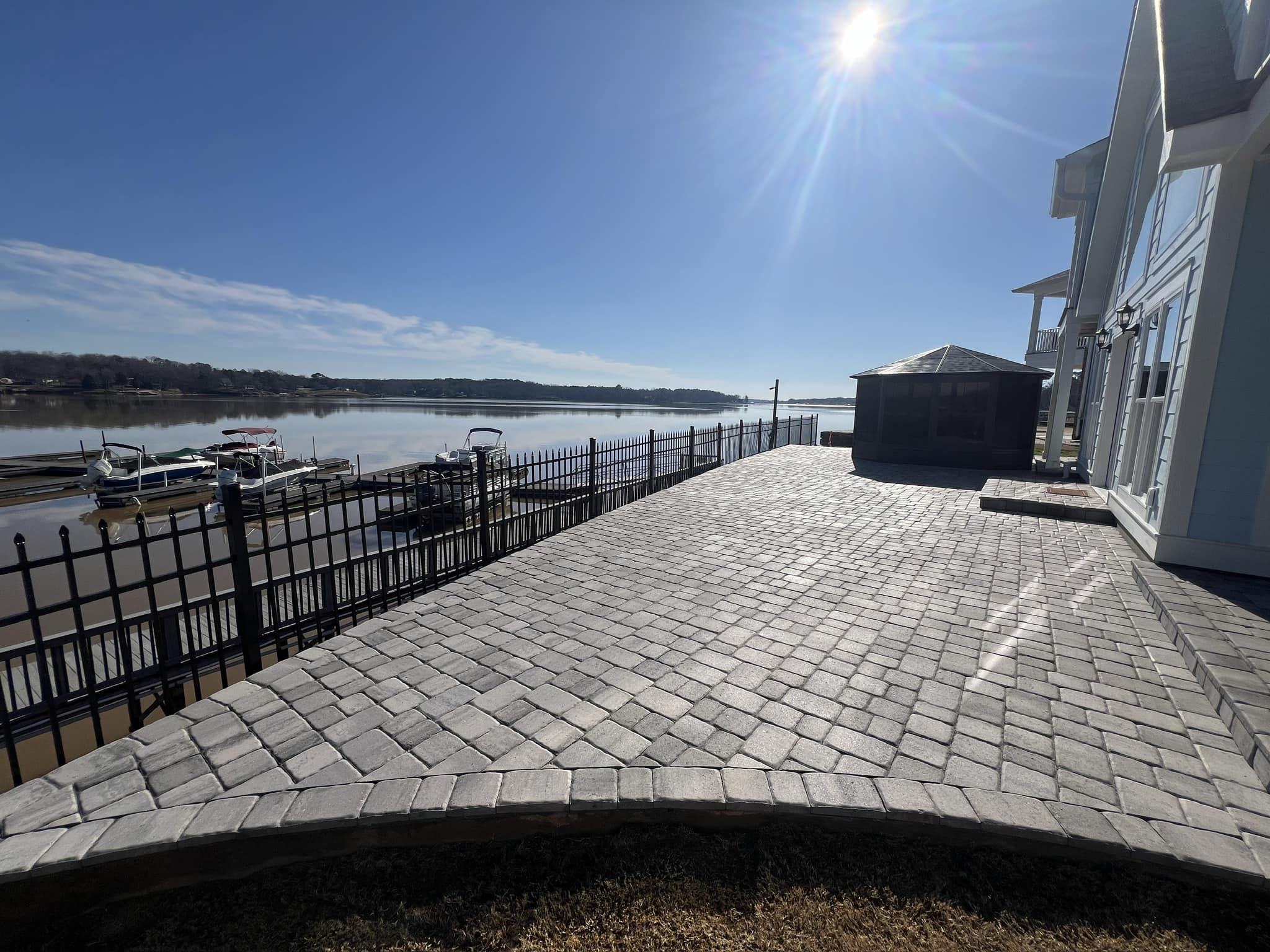 Residential patio paver installation Greenwood South Carolina JMP Construction