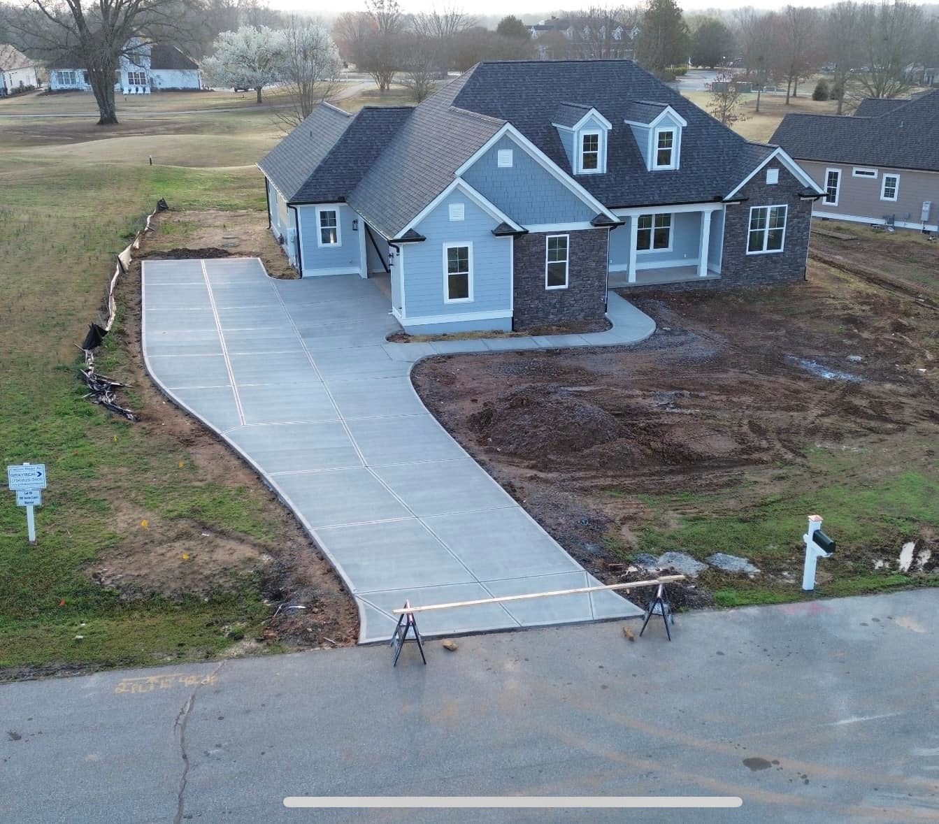 Concrete driveway installation Greenwood South Carolina JMP Construction