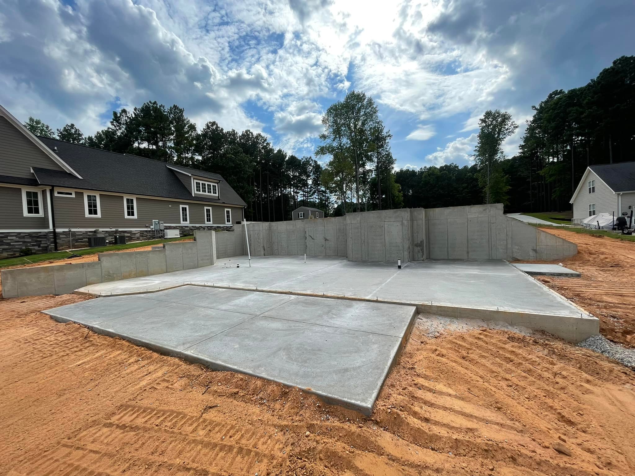 Residential concrete project Greenwood South Carolina JMP Construction