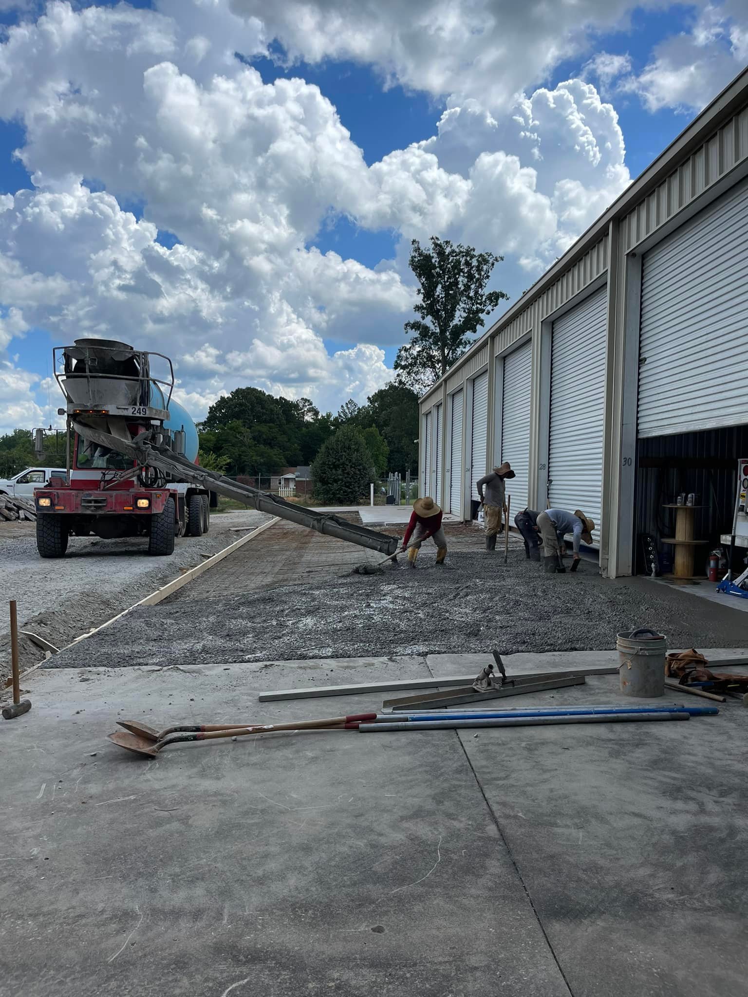 JMP Construction concrete project Greenwood South Carolina