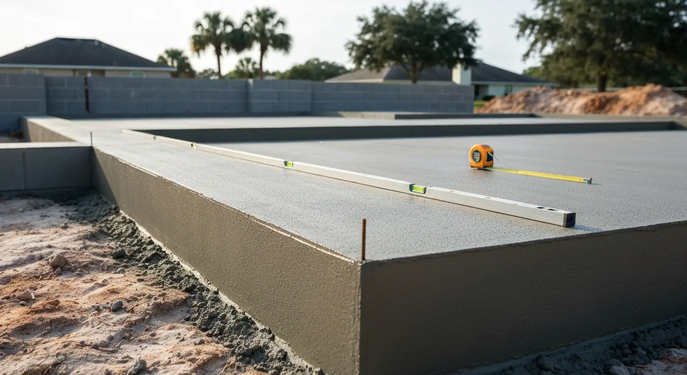 Concrete foundation work