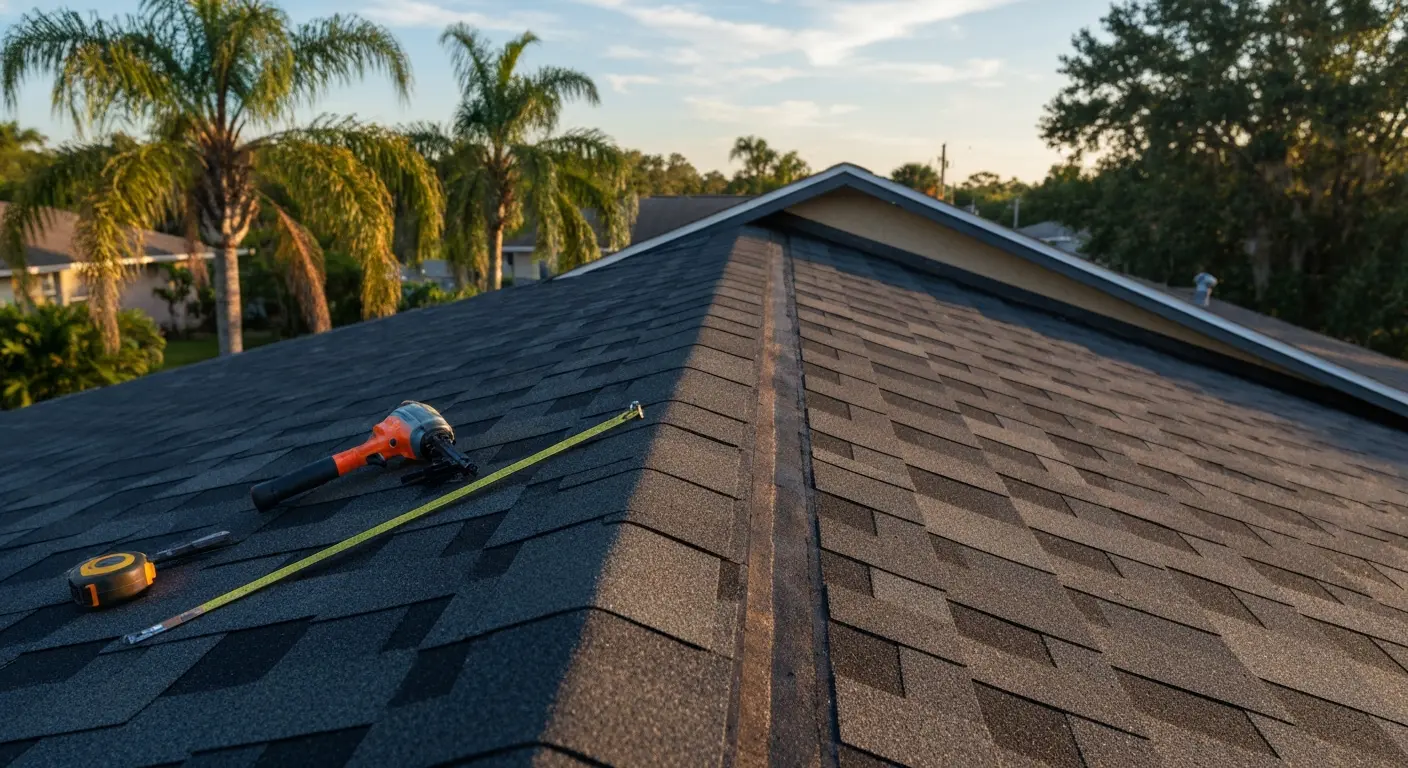 Residential roof installation in Central Florida