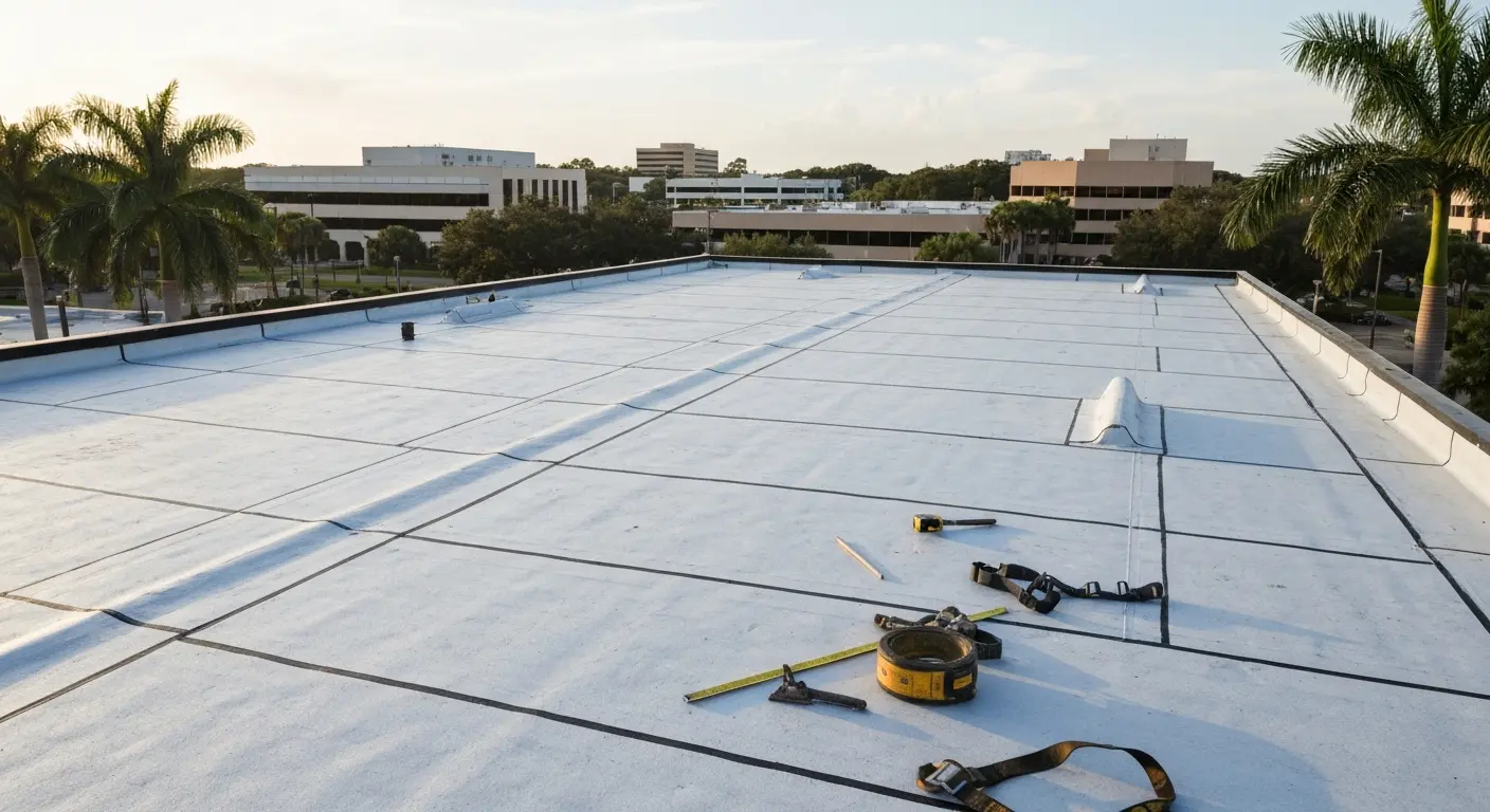 Commercial roofing project