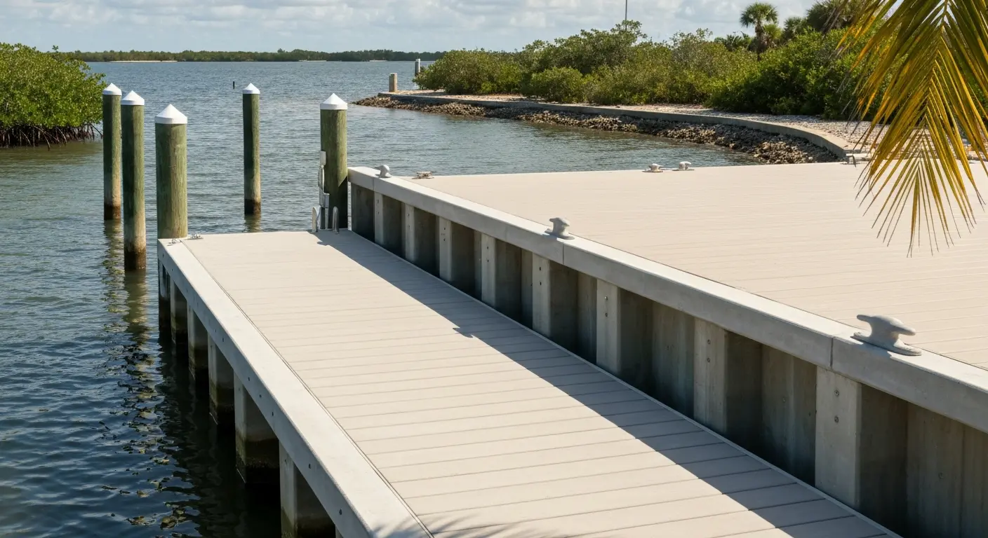 Dock and seawall construction