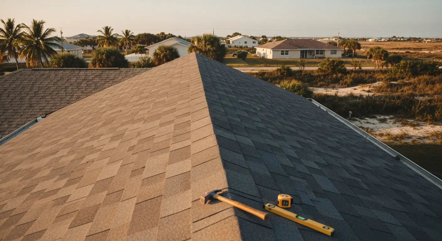 Residential roof replacement project