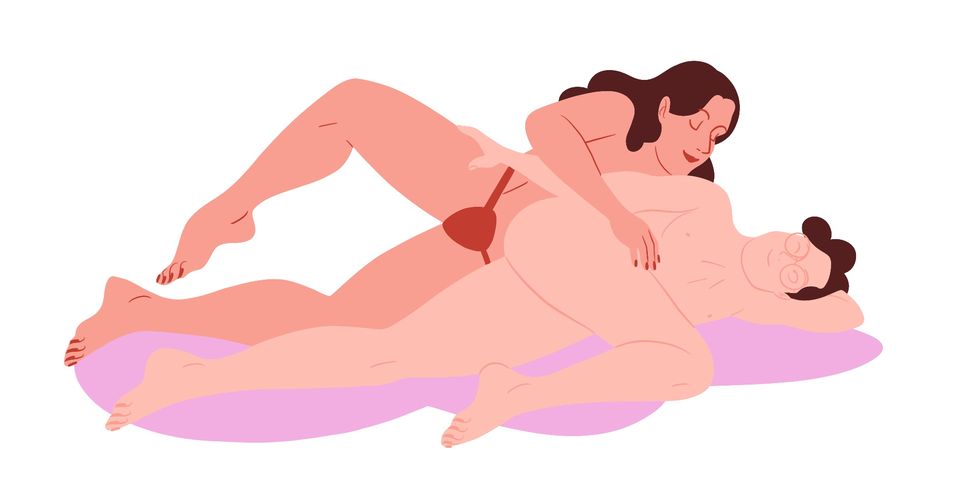 Illustration of spooning pegging position