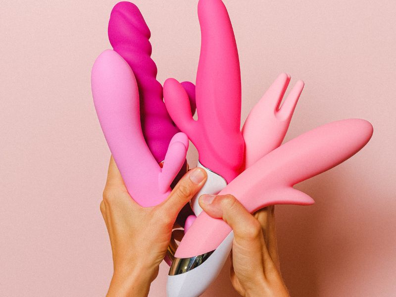 A bunch of sex toys