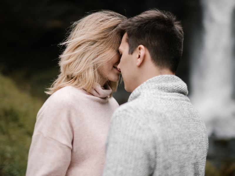 Man and woman staring at each other passionately Man and woman staring at each other passionately