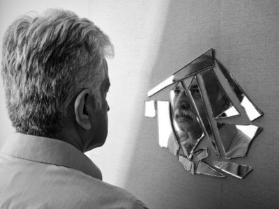 Look in the mirror and reflect on your past to stop worrying
