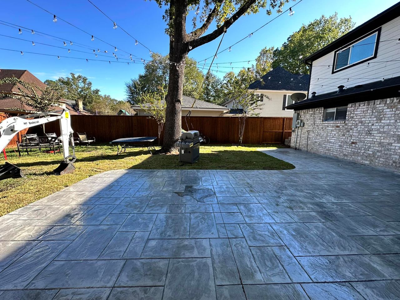 What is the most cost effective concrete patio?