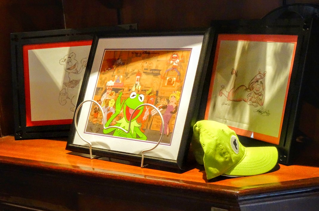 Kermit The Frog Animation Cel as displayed at the Studio 1 Store in 2014