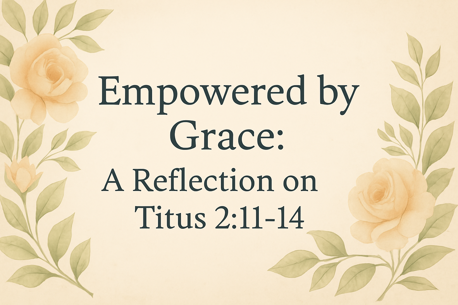 Empowered By Grace Empowered By Grace