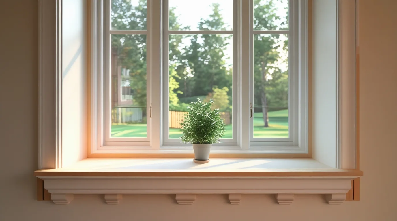 Adding Molding Under The Window Sill For A Clean Look Adding Molding Under The Window Sill For A Clean Look