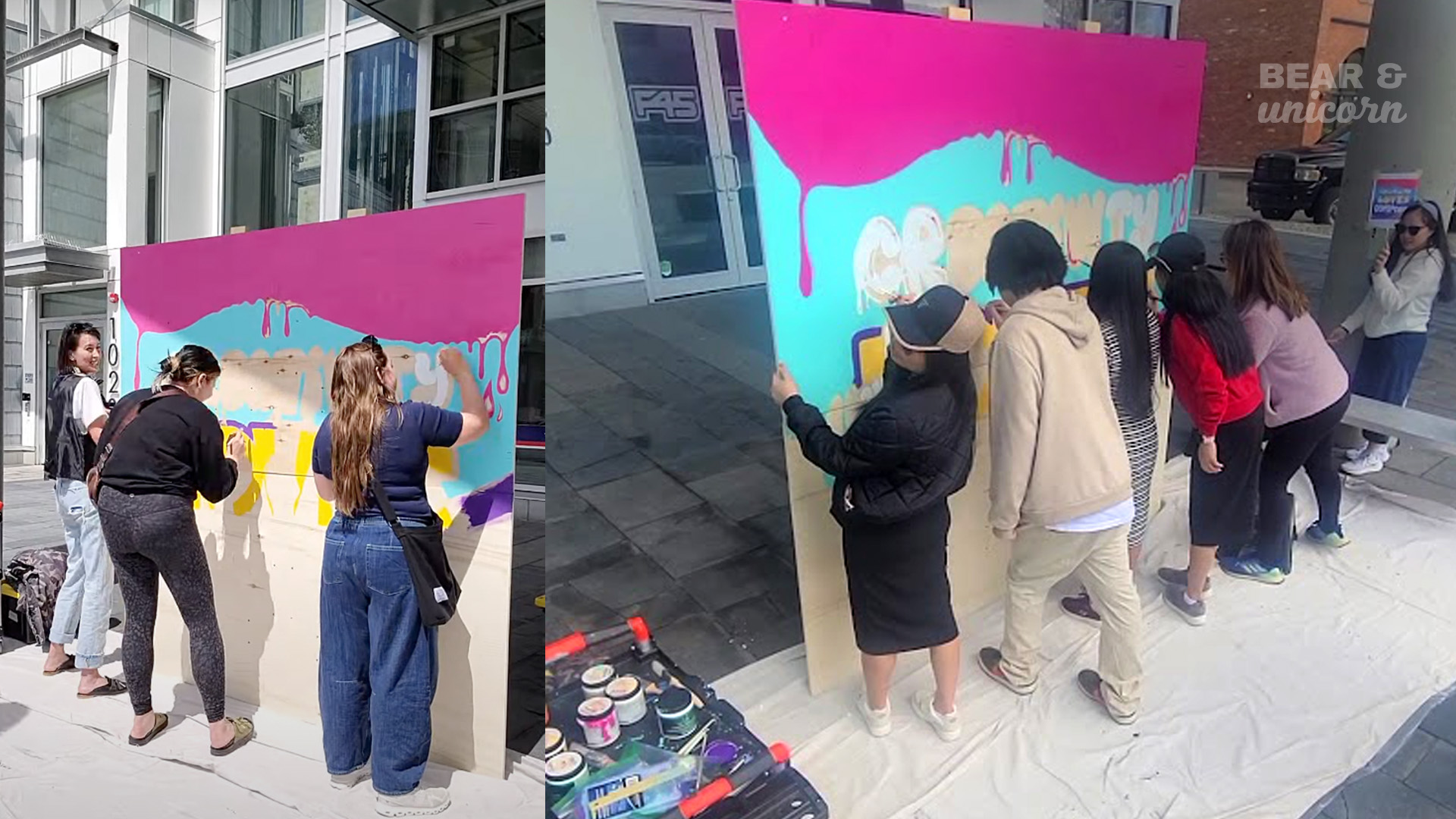 First people painting at Inglewood DIY Fest 2025 Community mural First people painting at Inglewood DIY Fest 2025 Community mural