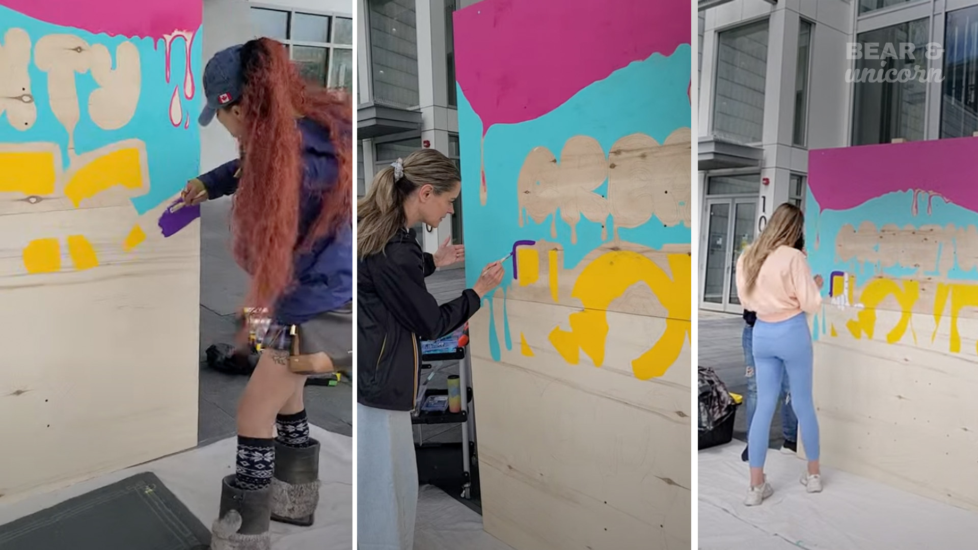 First people painting at Inglewood DIY Fest 2025 Community mural First people painting at Inglewood DIY Fest 2025 Community mural