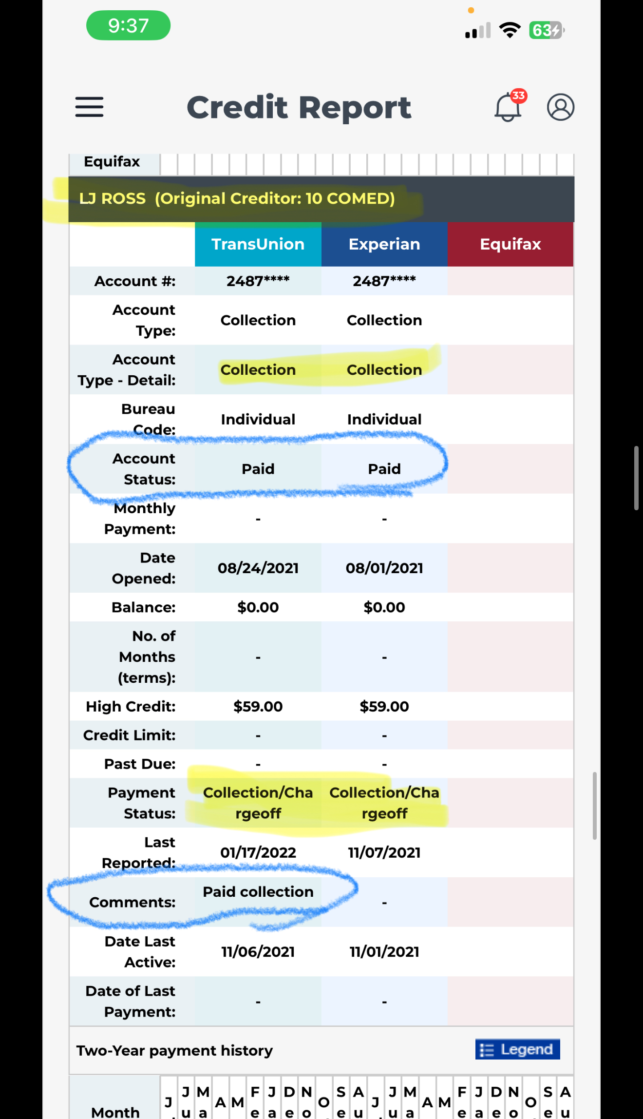 Credit Repair Example 2