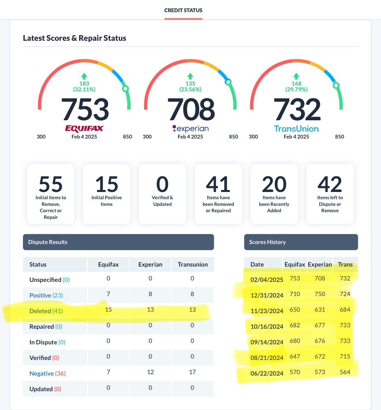 Client Progress Example 2