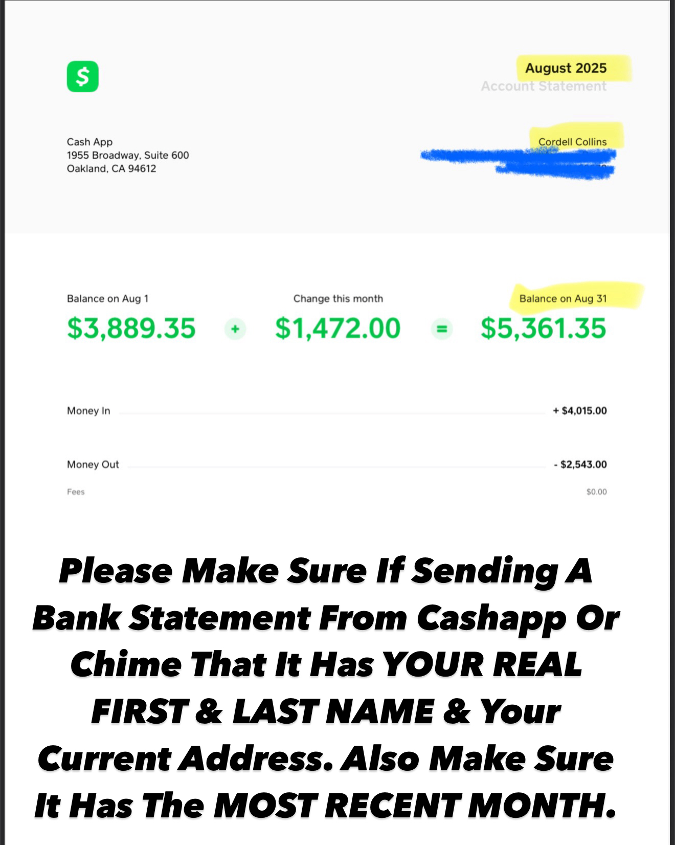 POA Document Example