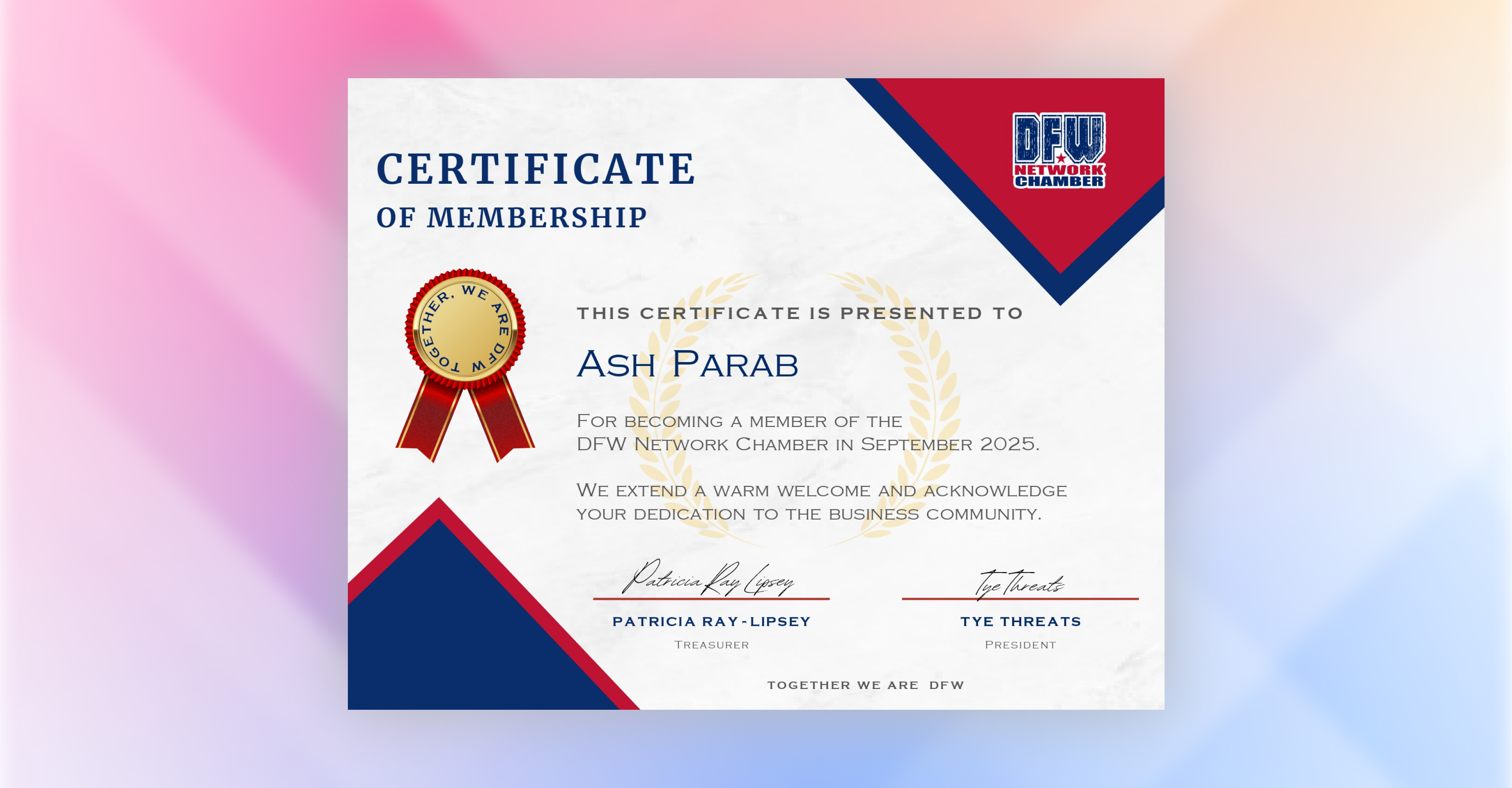 Certificate of Membership: A Symbol of Growth  Certificate of Membership: A Symbol of Growth