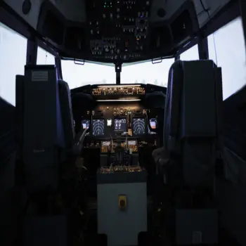 Flight simulator cockpit