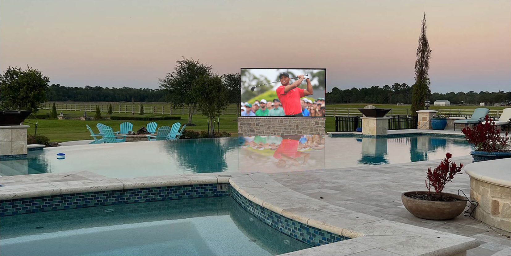 Outdoor TV Ground mount