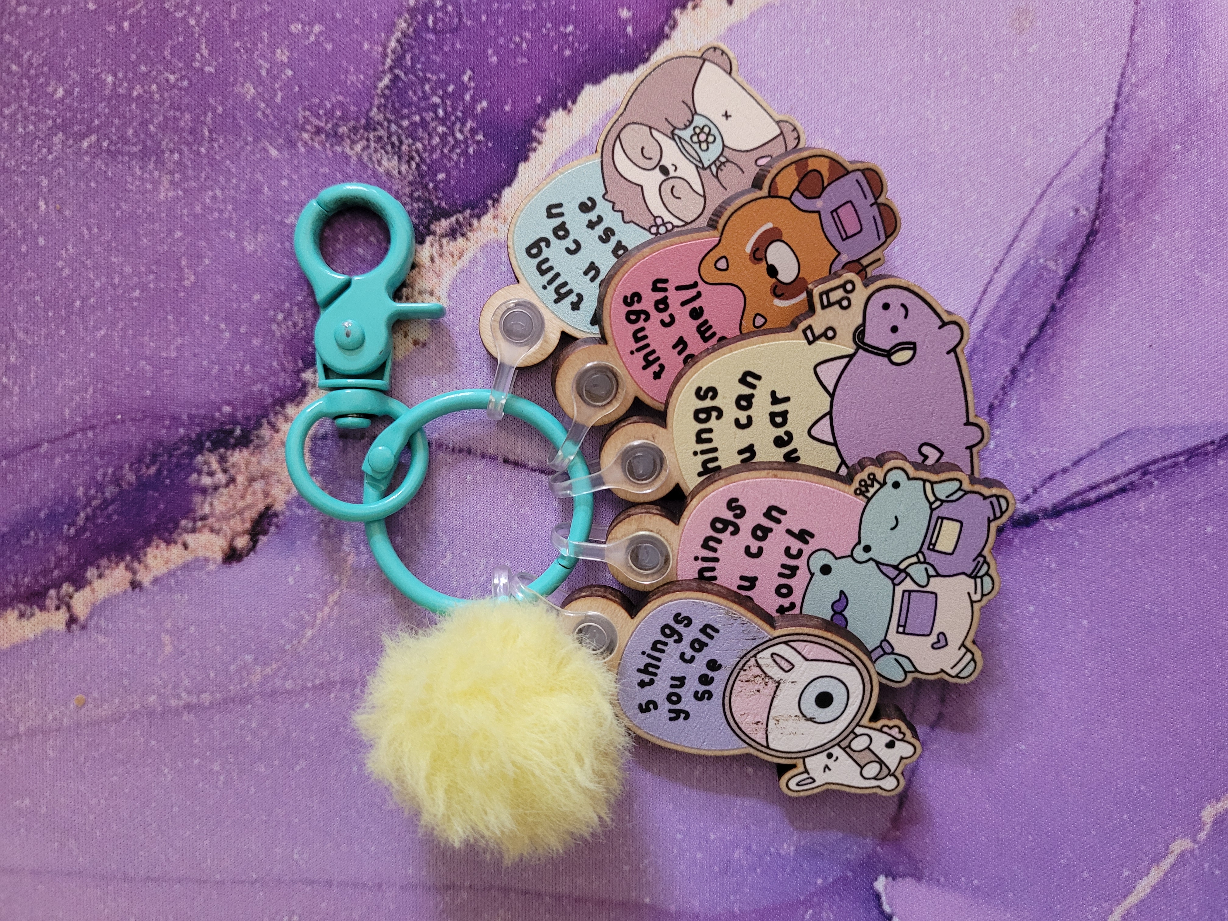 Sugar and Sloth 54321 Keyring