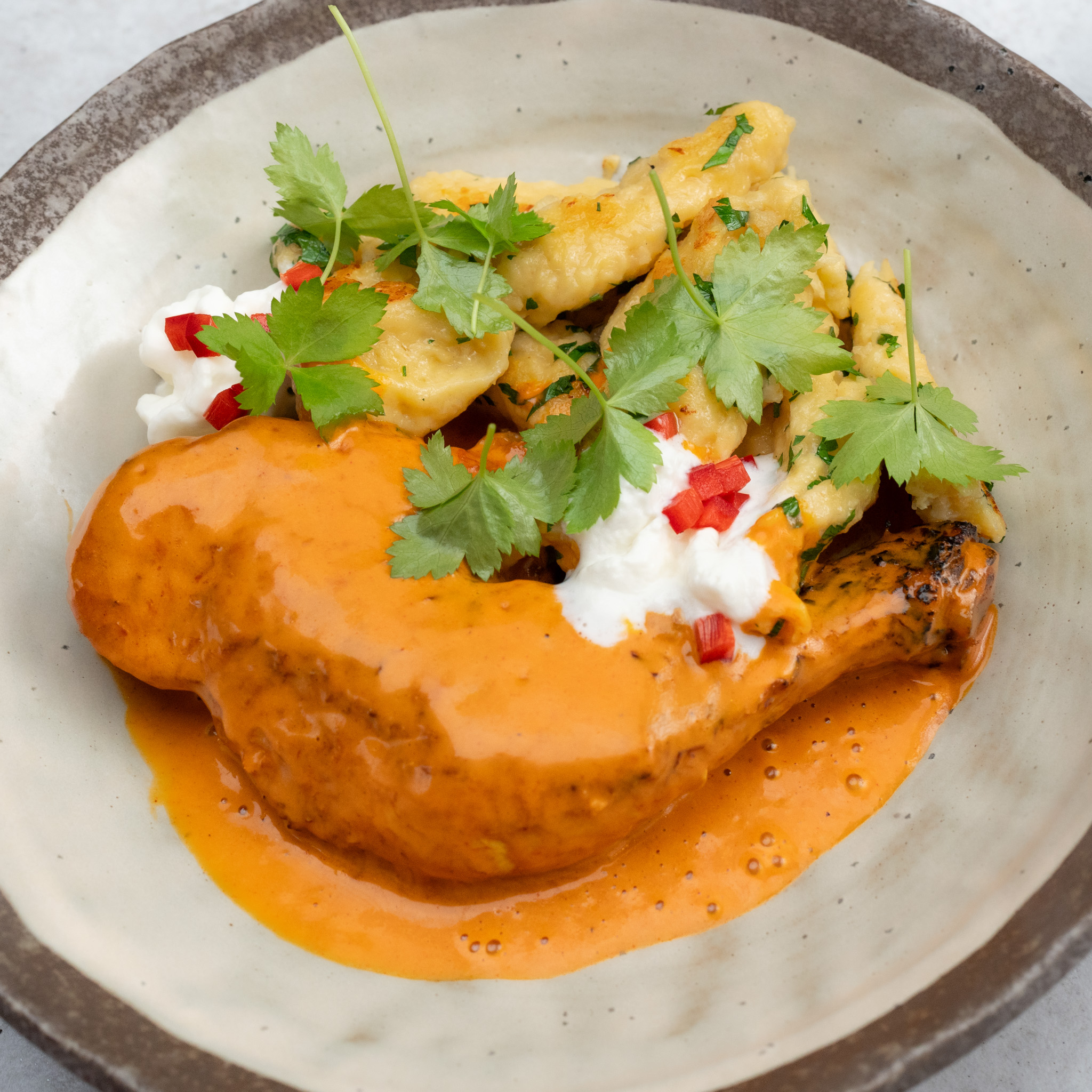 Grandma's chicken paprikash