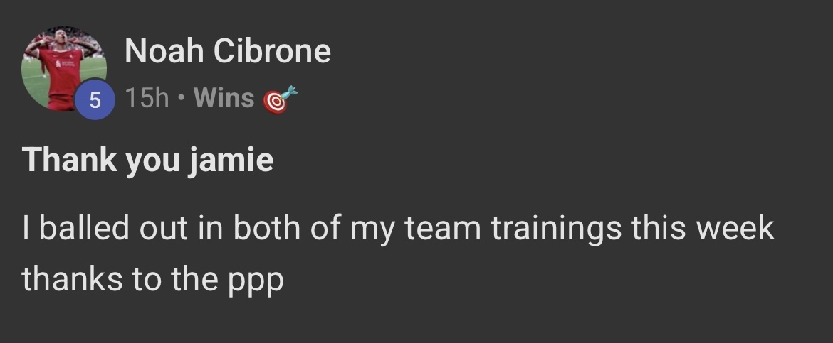 Noah Cibrone: Balled out in team training