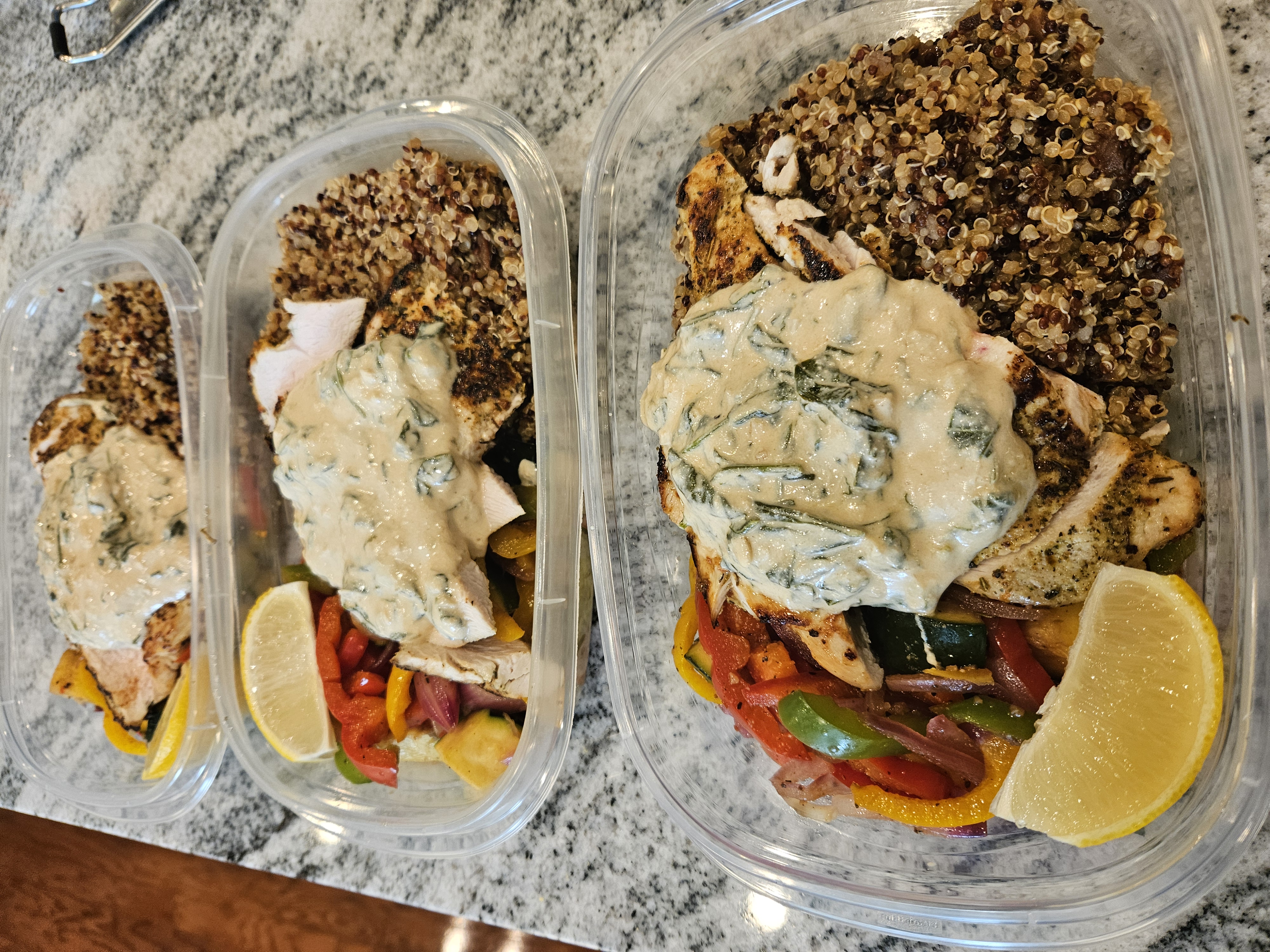 Lemon Garlic Chicken with TriColored Quinoa Lemon Garlic Chicken with TriColored Quinoa