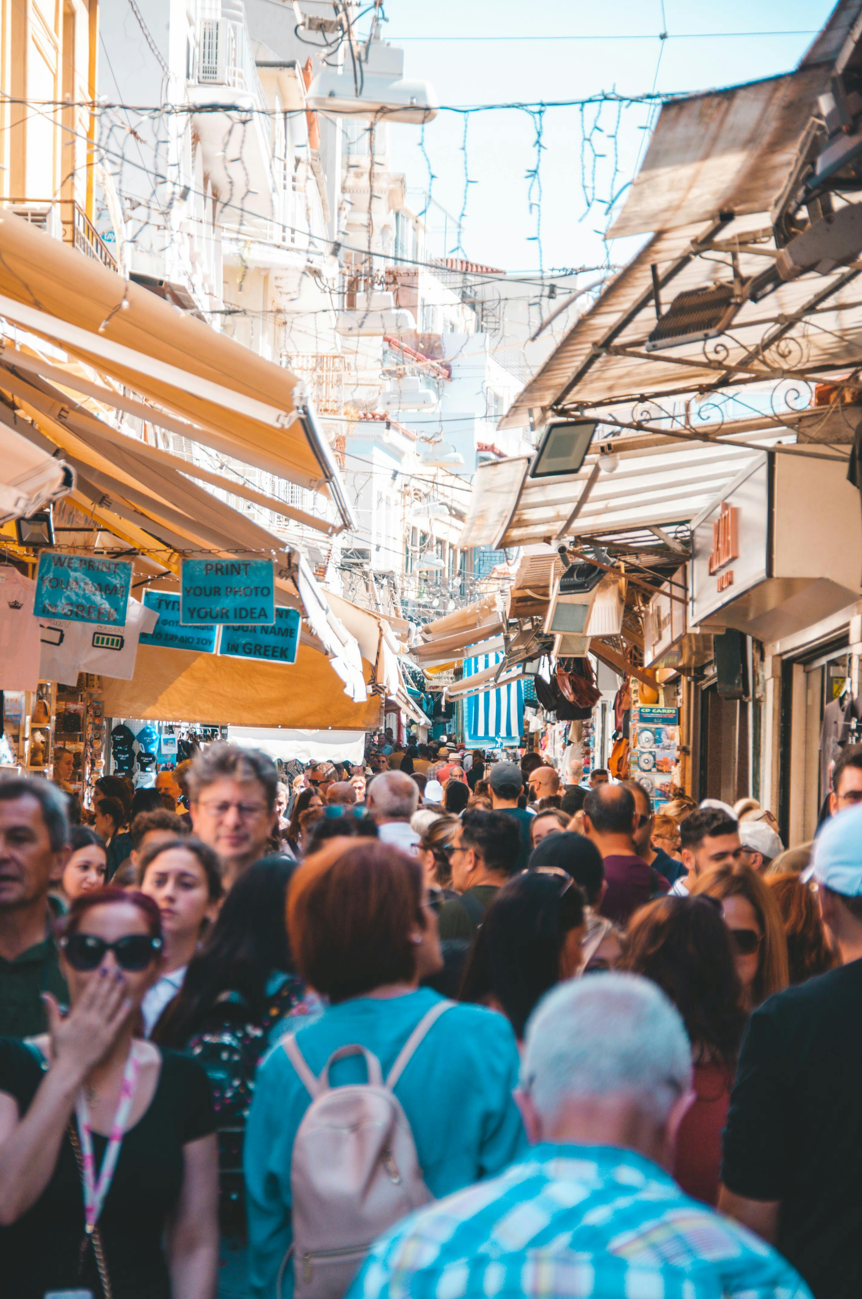 bustling marketplace