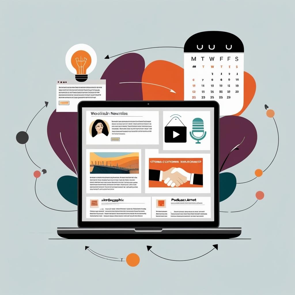 create consistent content to build your expertise