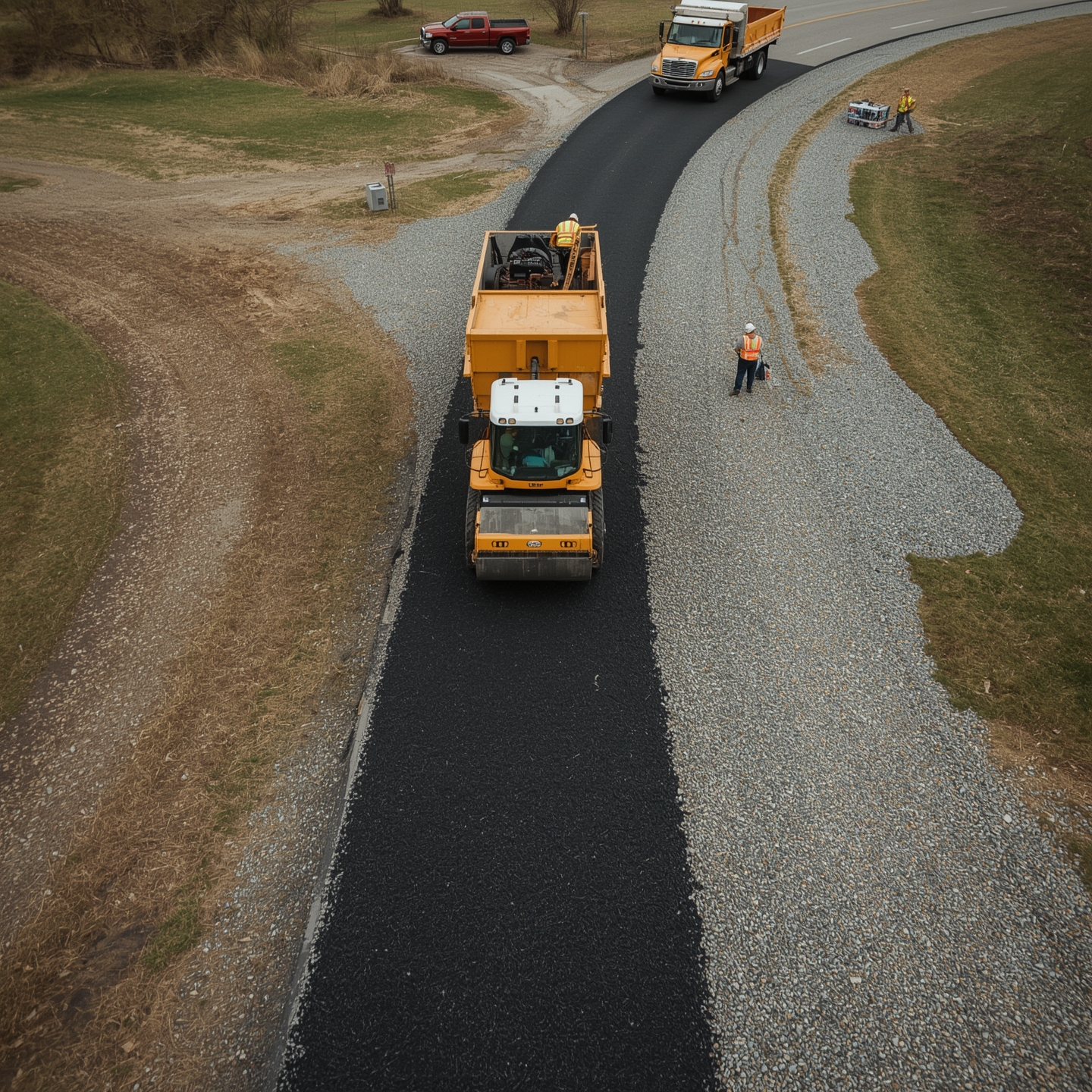 Asphalt Paving Workers
