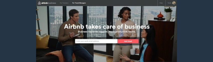 airbnb landing page