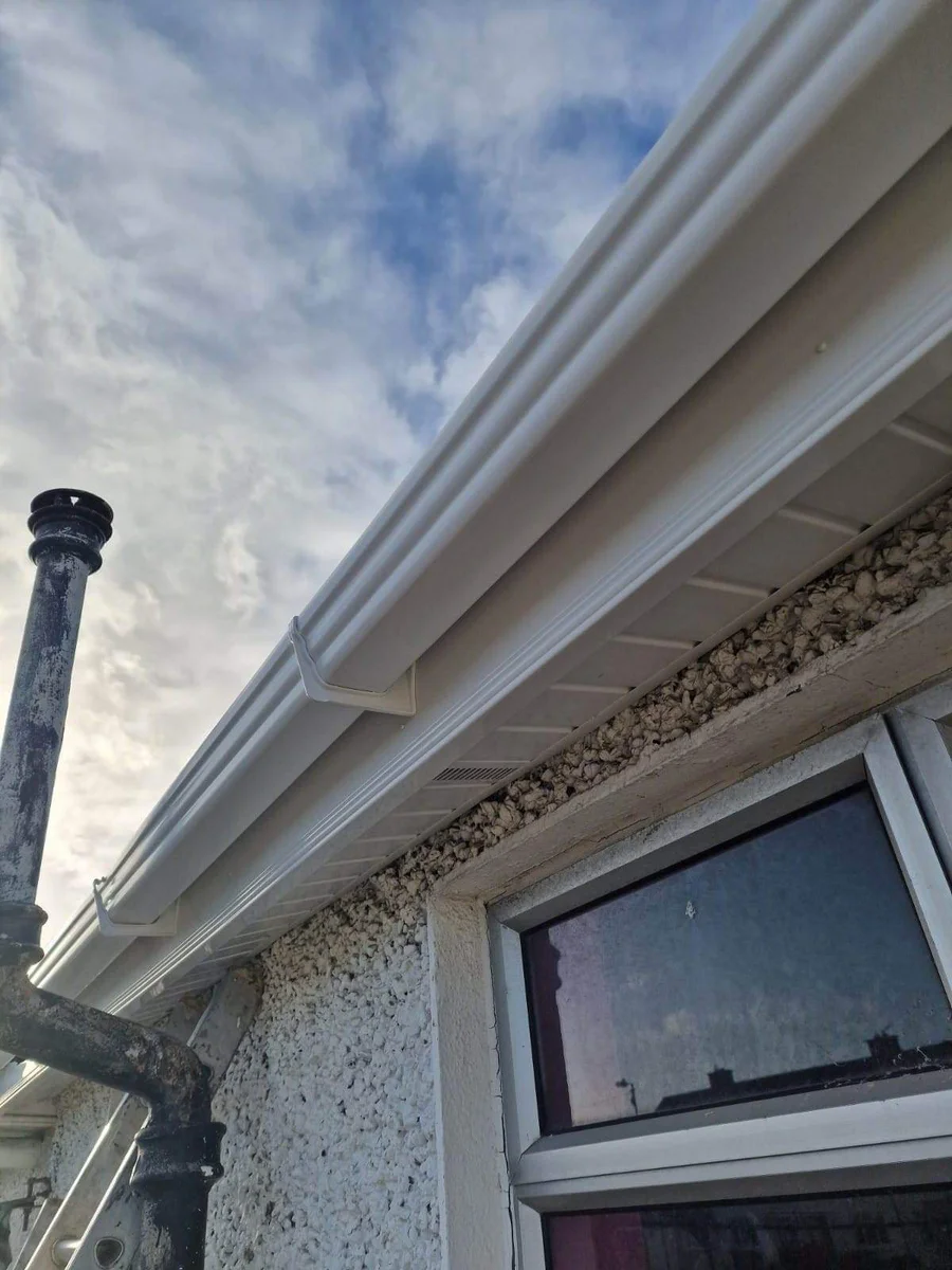 newly repaired gutter