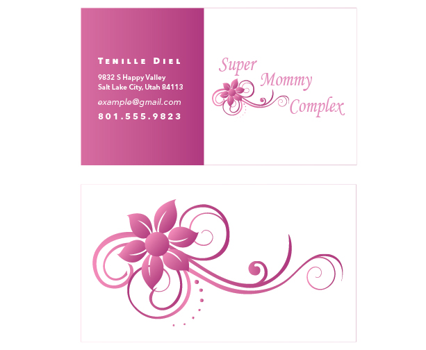 Super Mommy Complex Card Design
