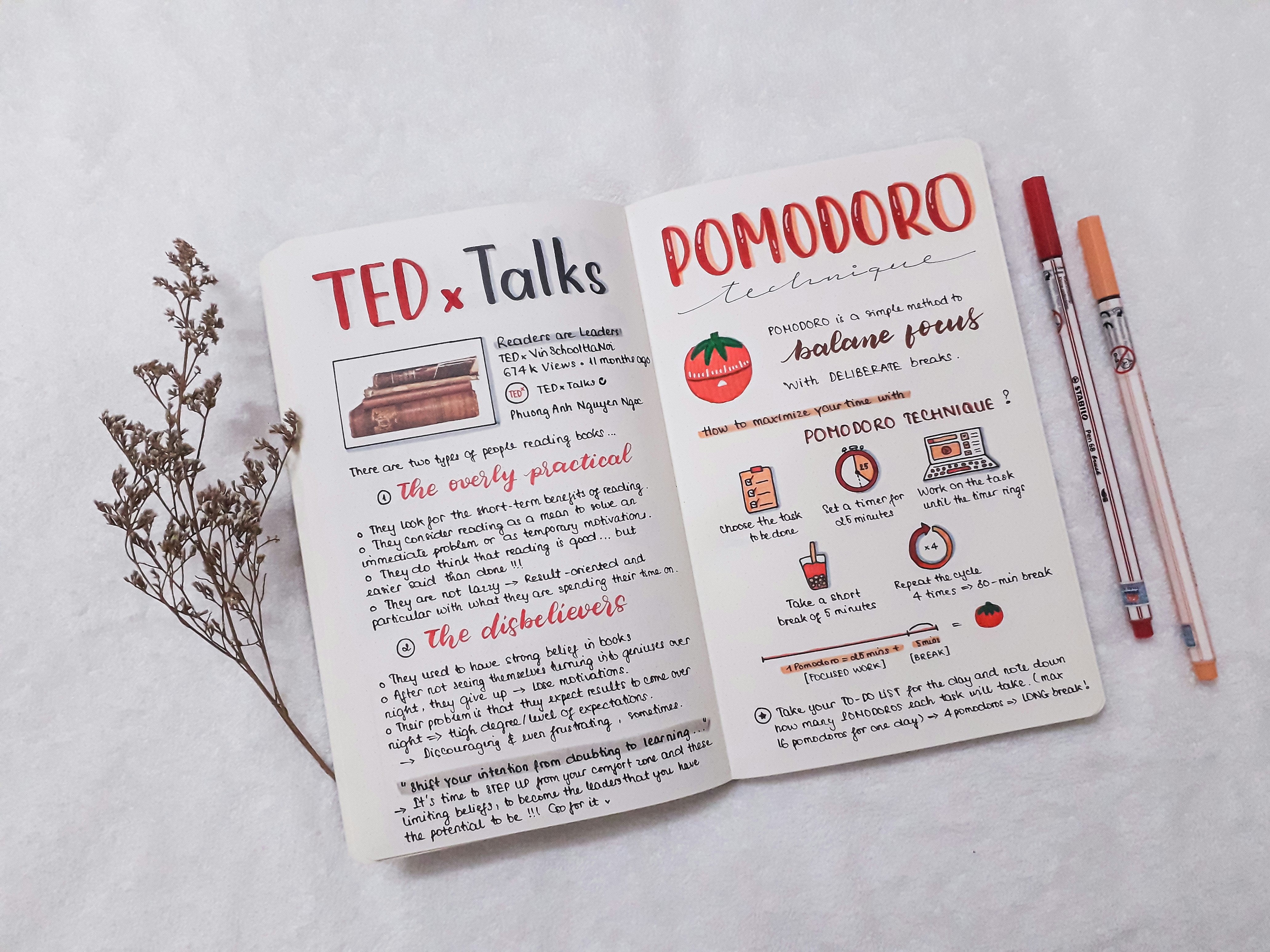 Pomodoro technique - logging productivity tips