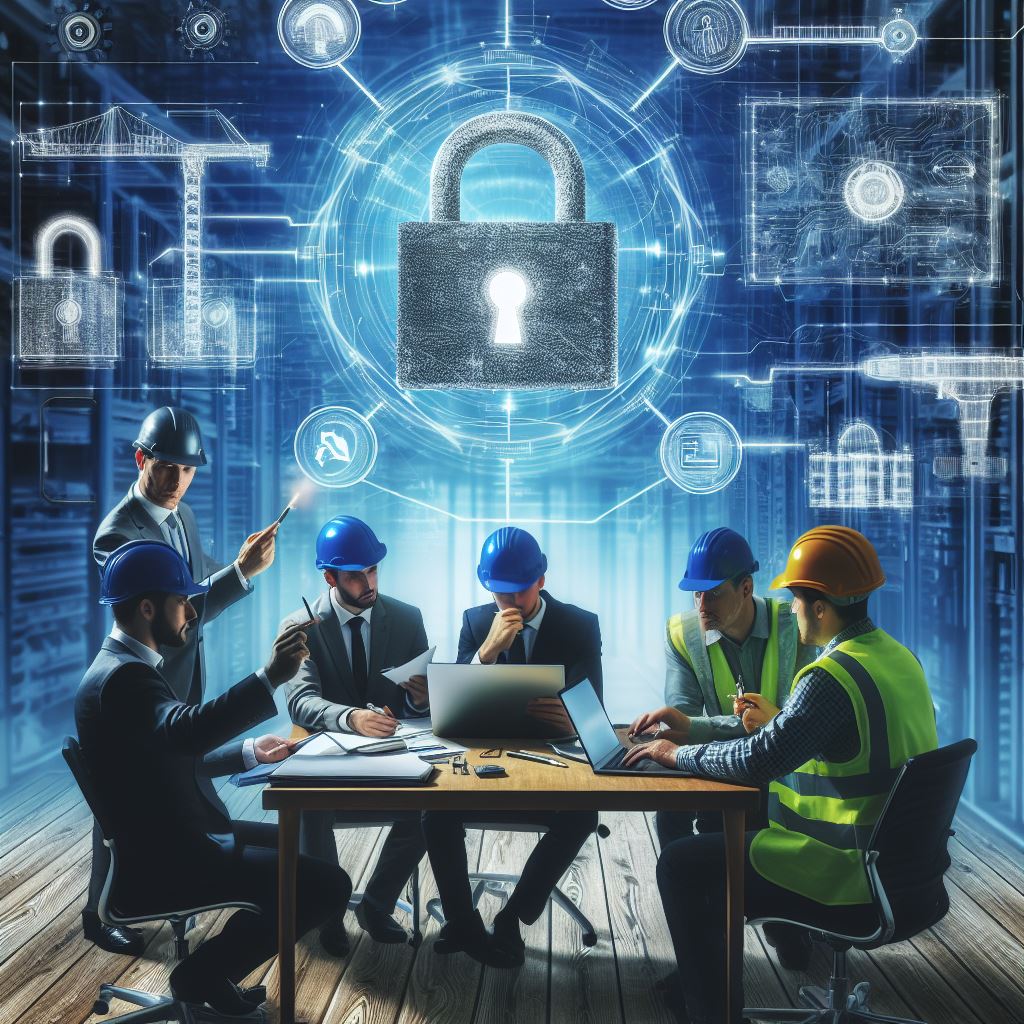 Construction company collaborating with cyber experts