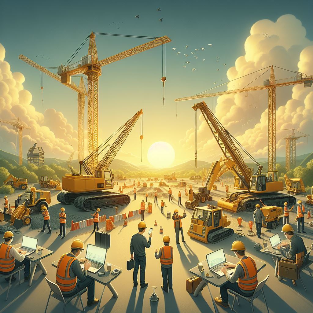 Picture showing a construction company's distributed workforce