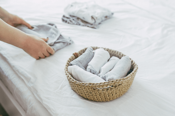 house keeping organized clean home house folded laundry