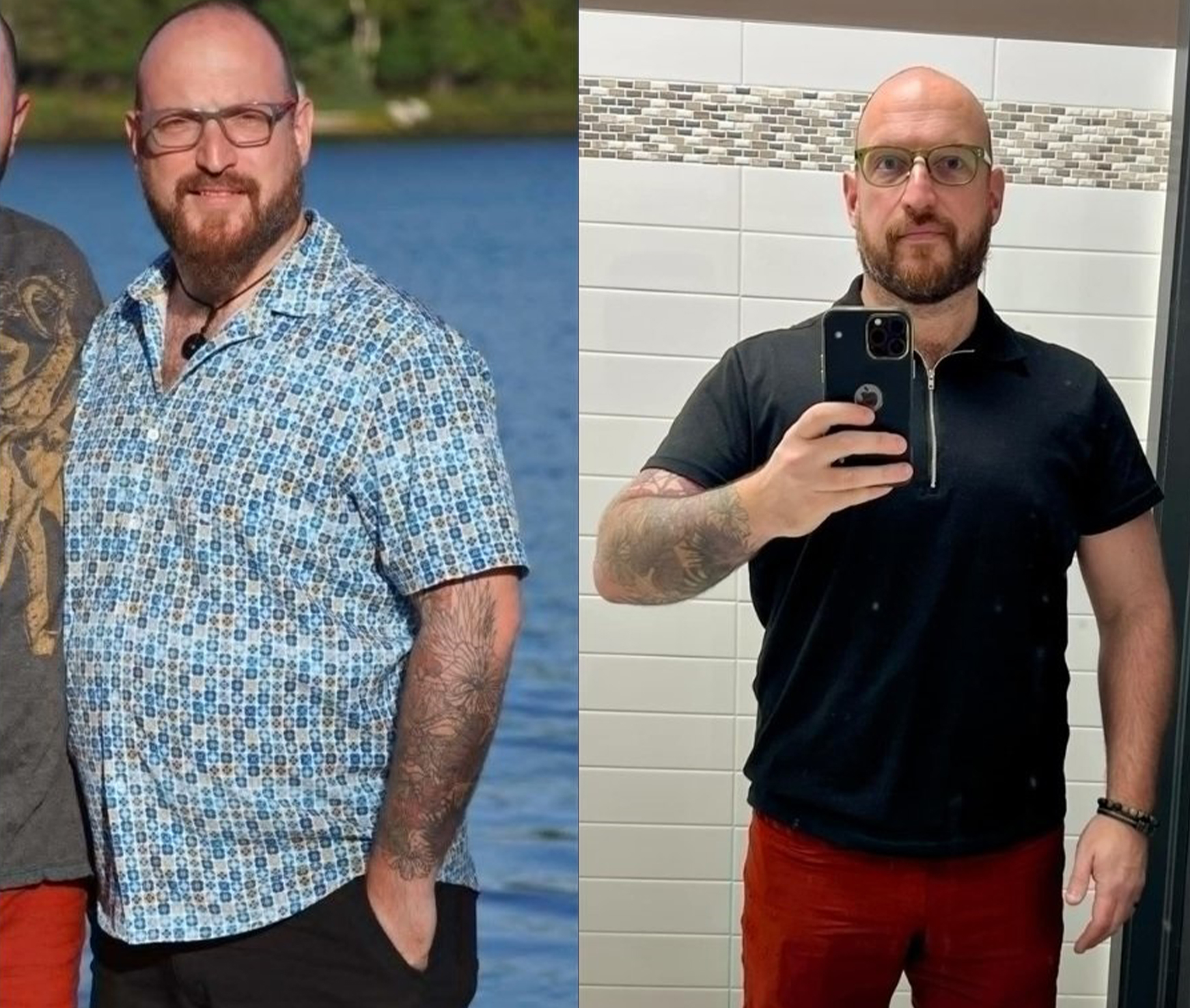 Transformation avant et après
