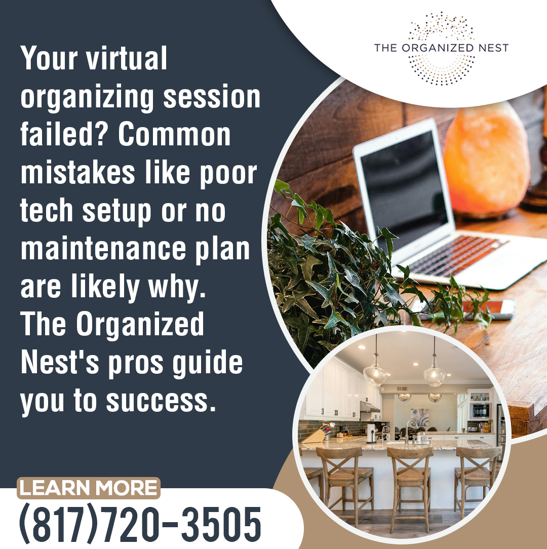 Avoid virtual organizing failures with The Organized Nest. 