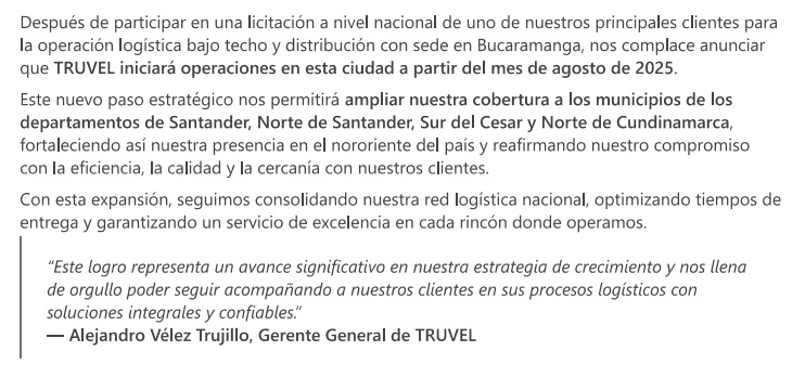 Presencia en Otras Zonas del País