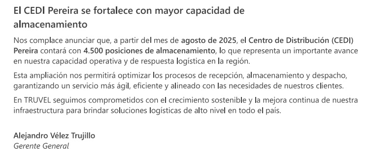 Ampliación CEDI Pereira