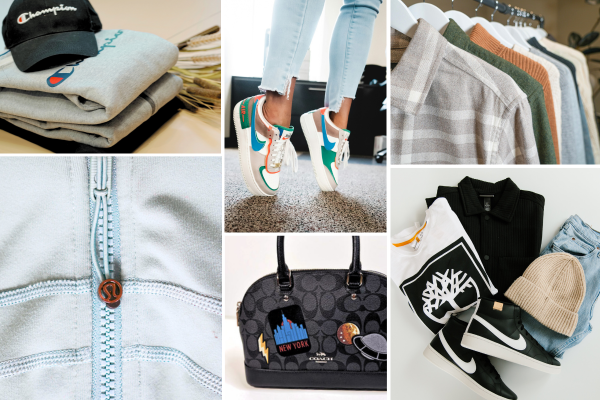 Collage of higher quality and premium items Uptown Logan sells like Coach, Champions, Lululemon, Nike, and Obey Collage of higher quality and premium items Uptown Logan sells like Coach, Champions, Lululemon, Nike, and Obey