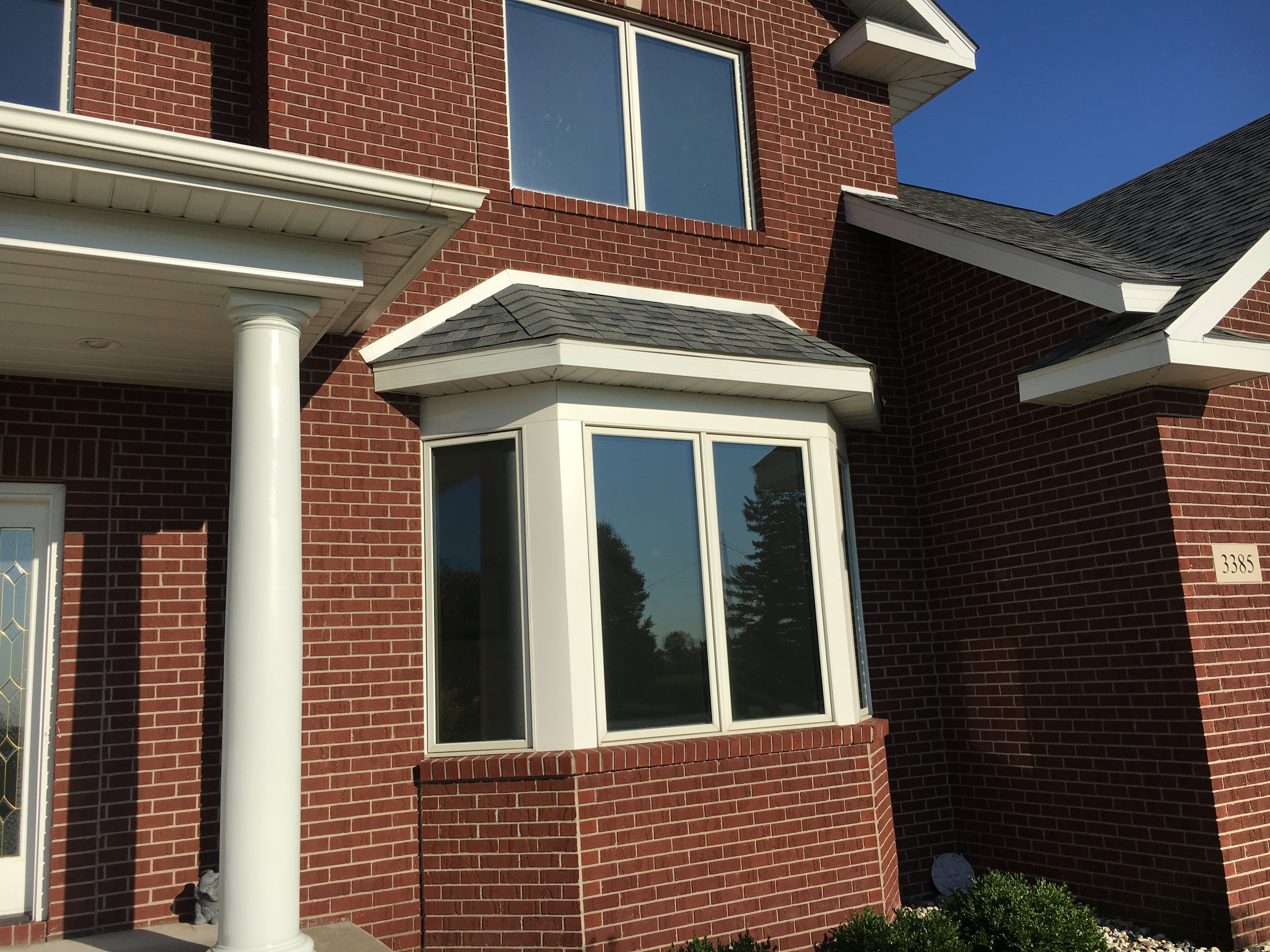 Smaller size roofing work done above window fixture