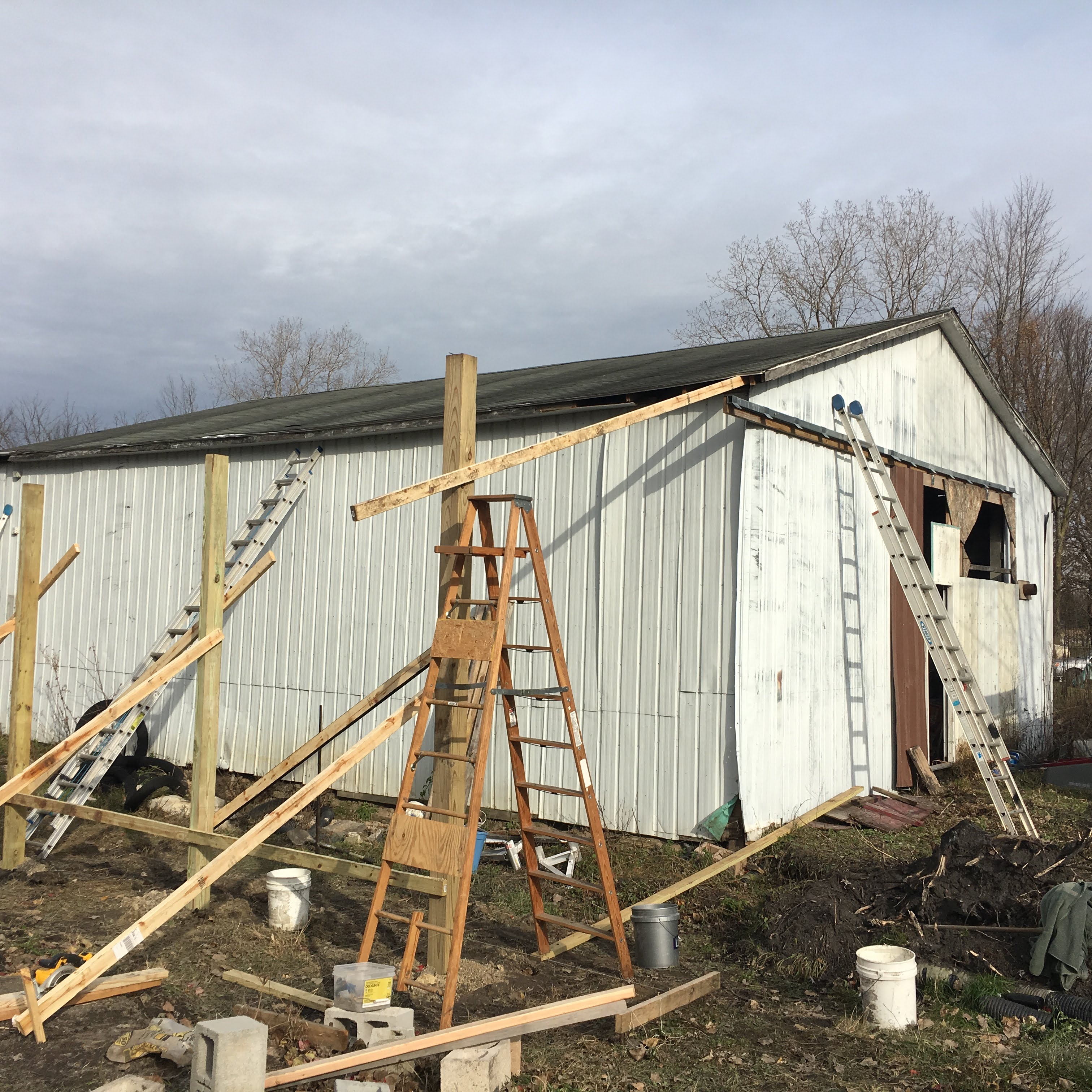 Roofing and siding repair in action