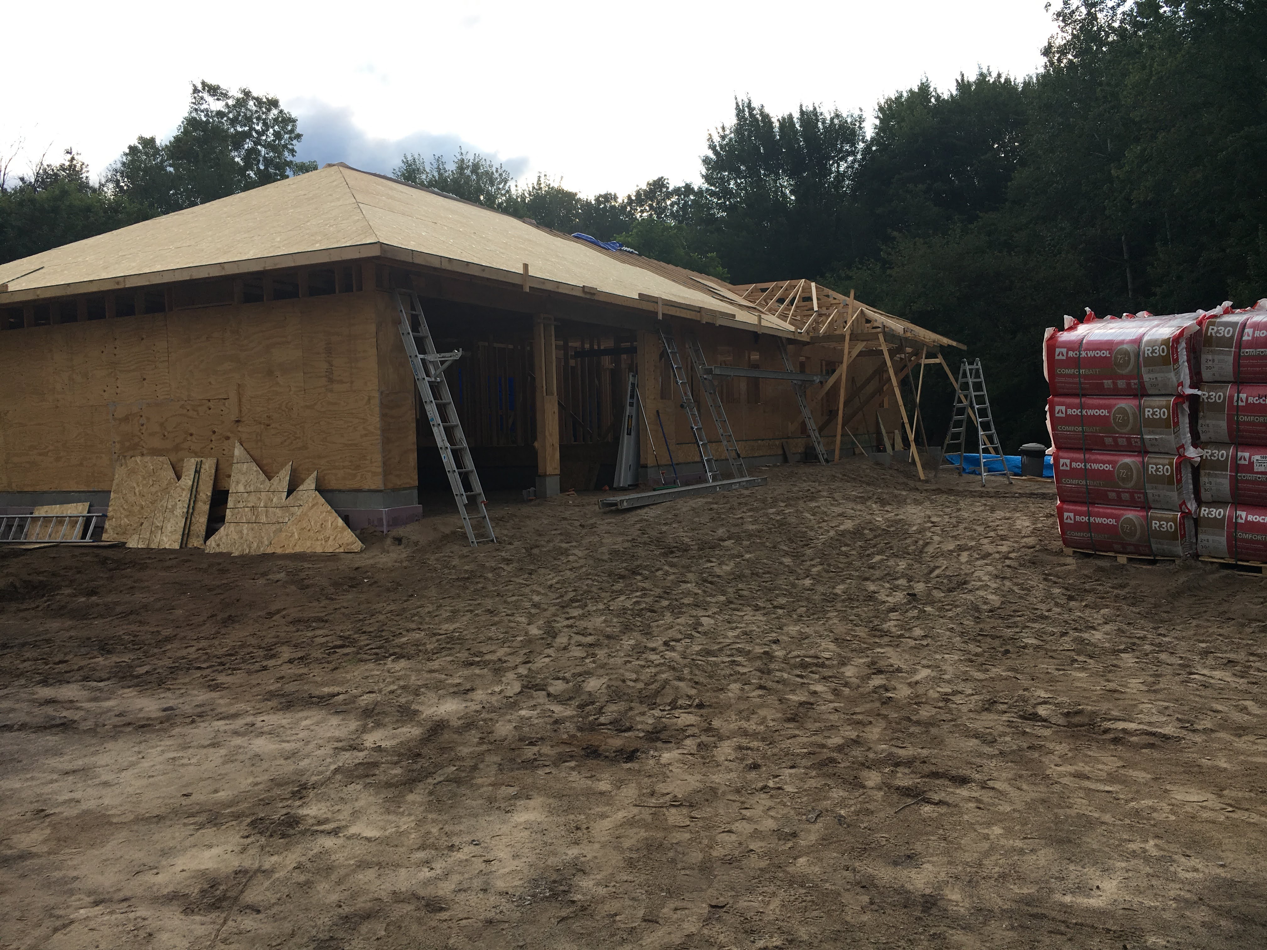 During a roof repair