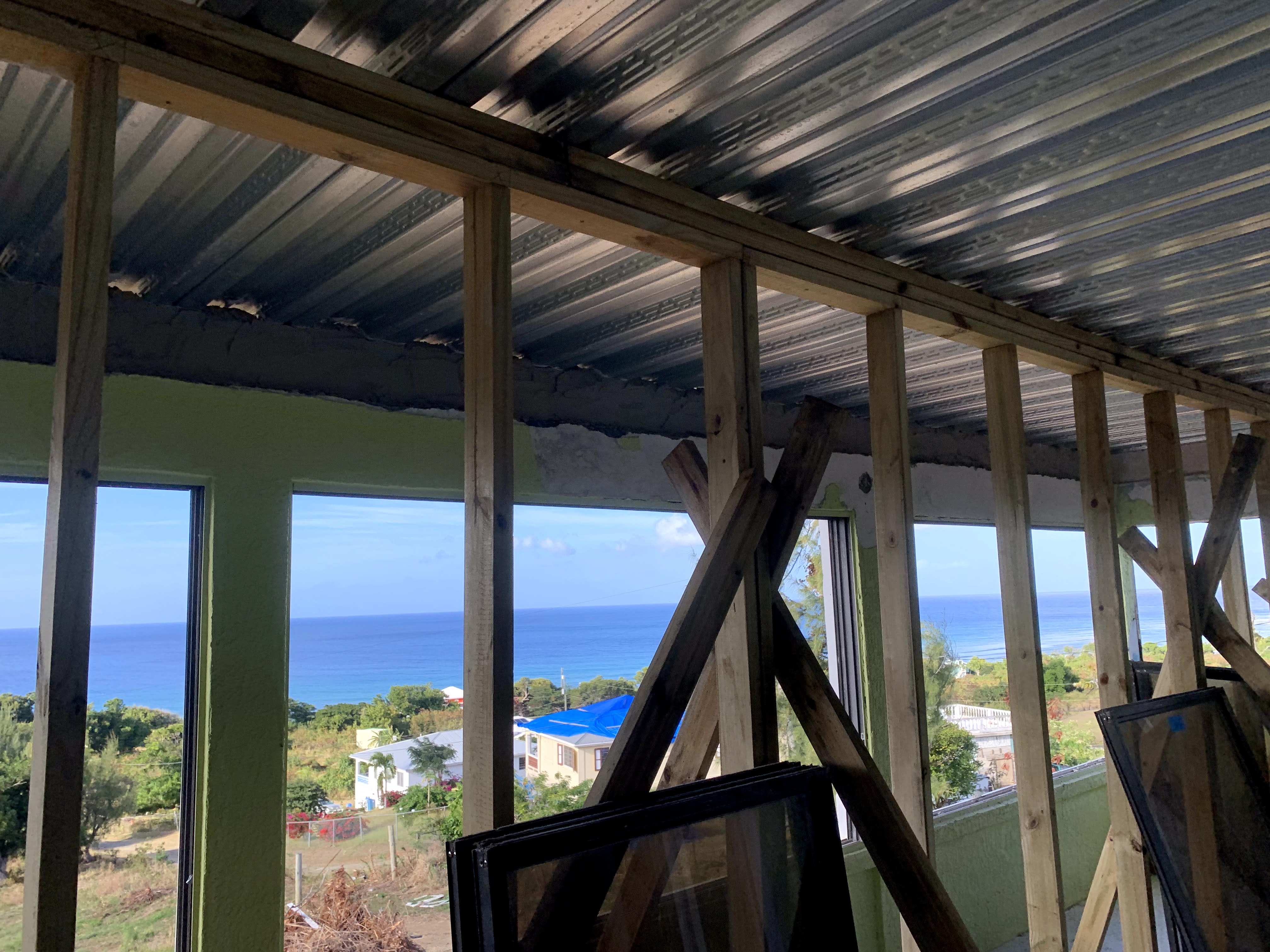 More framing and support for the roof during installation