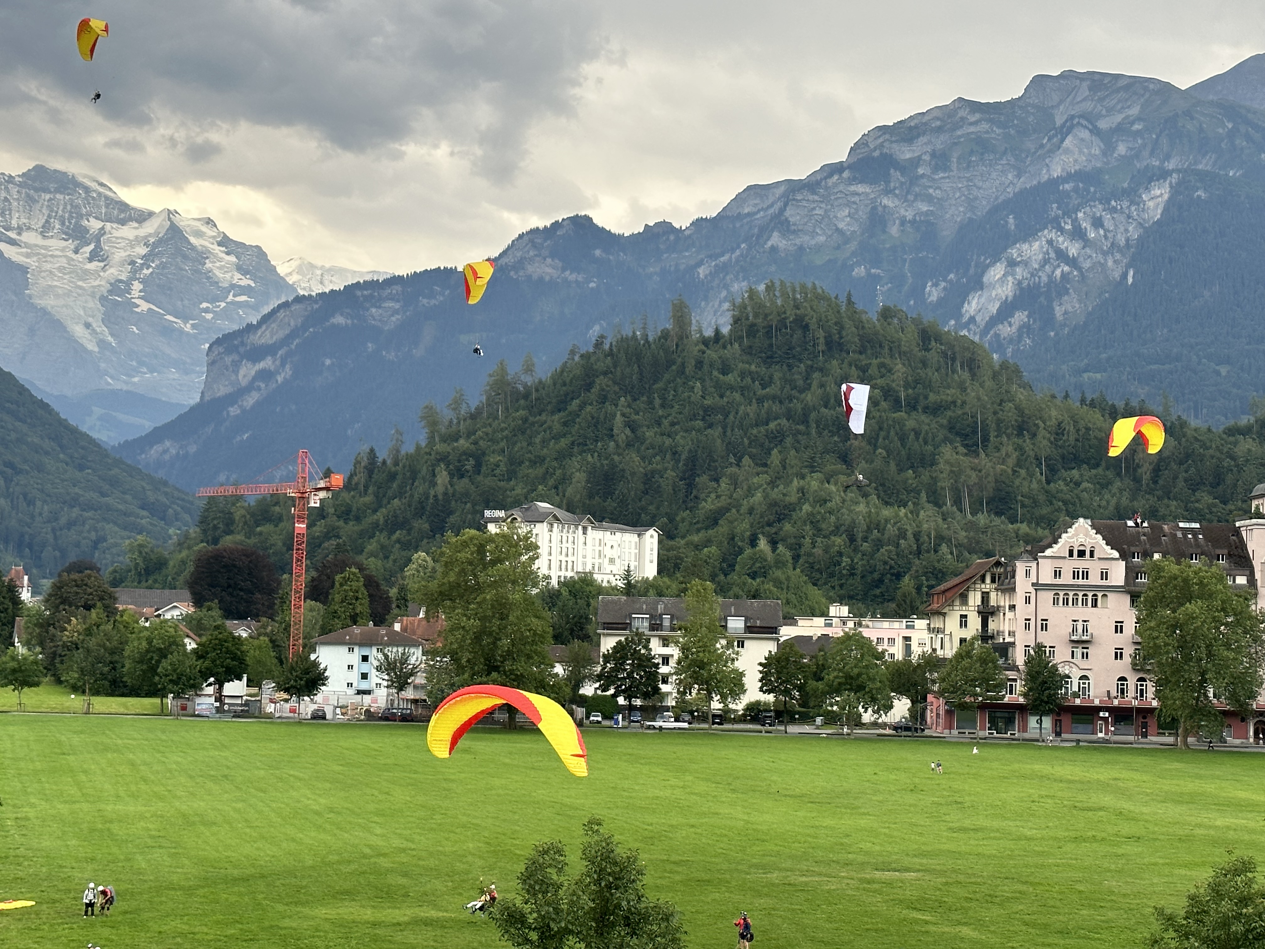 A view of the mountains in Switzerland